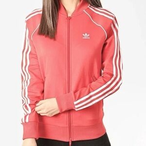 Adidas Superstar Trefoil Coral Classic Zip Jacket Size XS